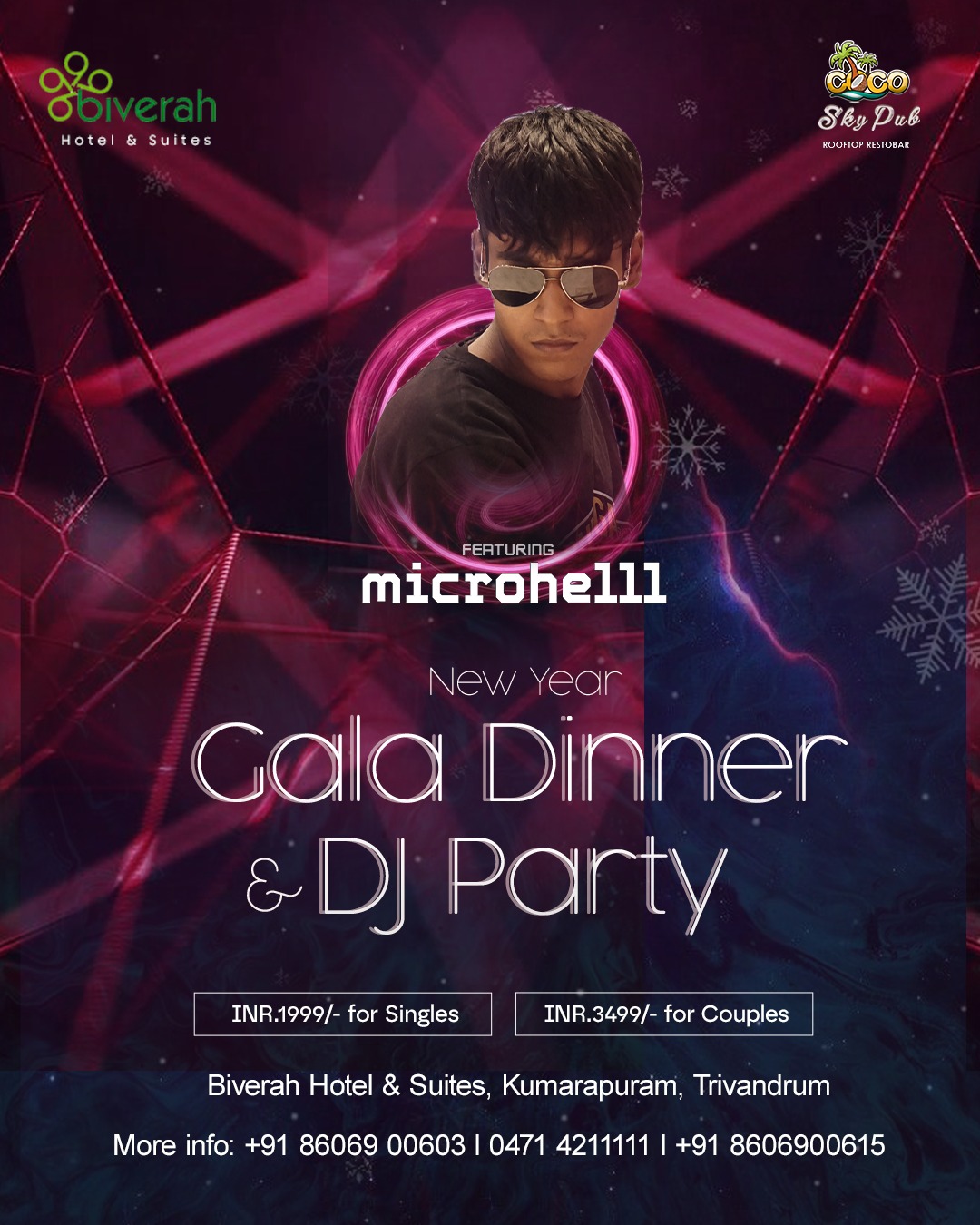 DJ and Gala dinner at Biverah hotel and sites
