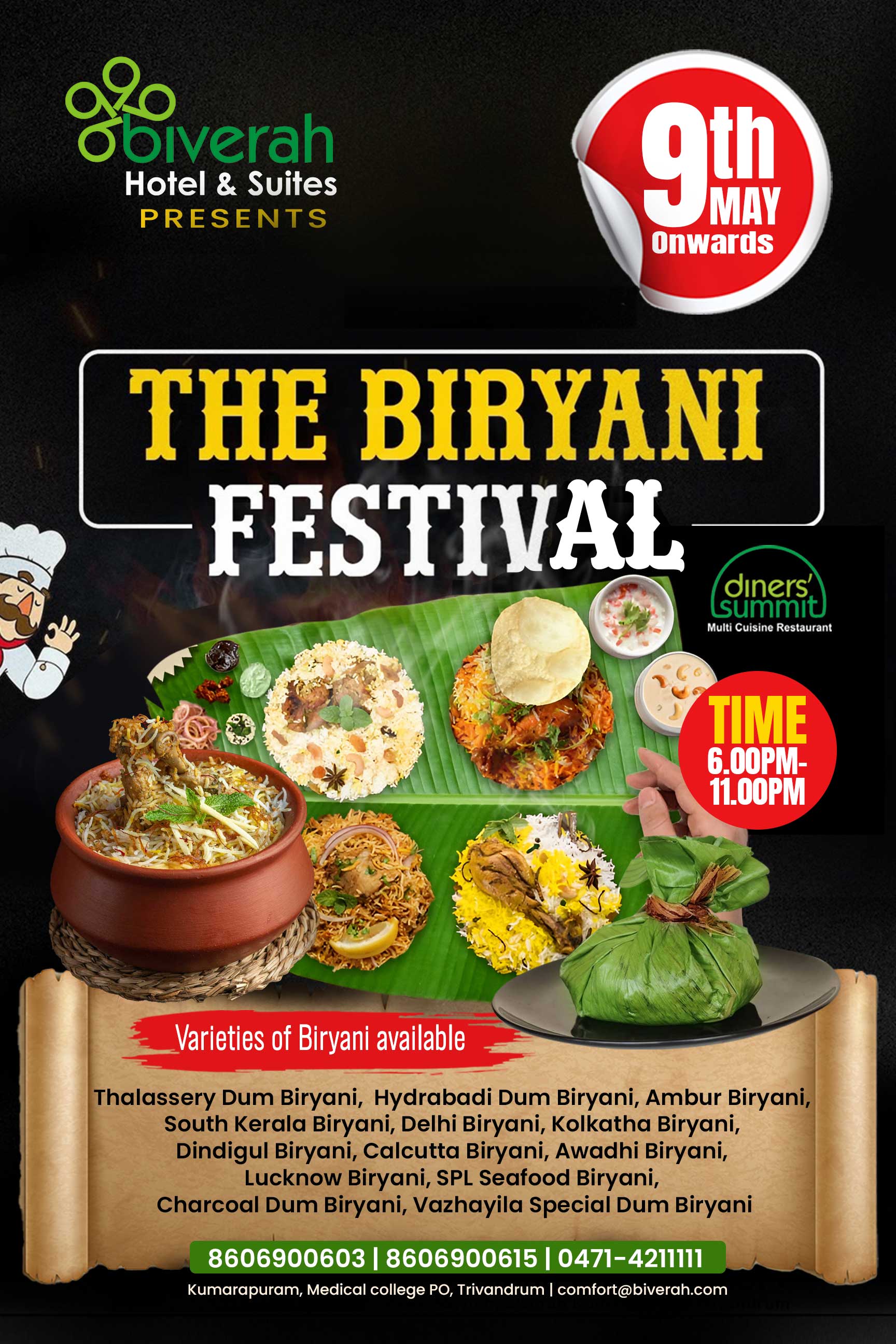 Biryani Festival at Biverah Hotel and Suites, Kumarapuram, Trivandrum